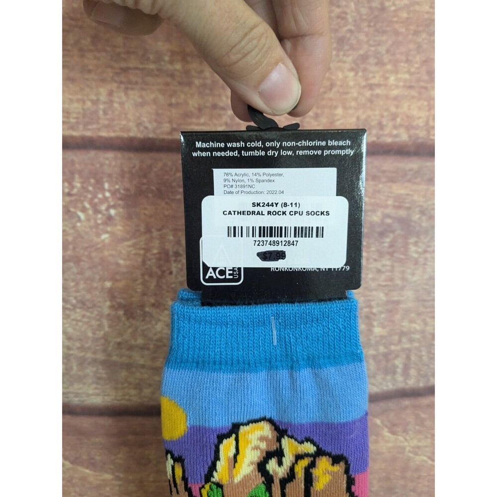 Cathedral Rock Socks (sz8-11) Tourist souvenir gift - Picture 4 of 5